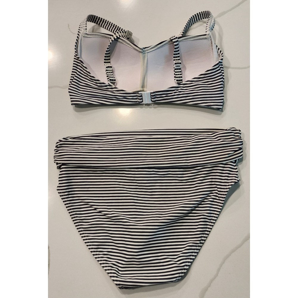 Bond-eye Australia Nip Tuck Women's Bandeau Bikini Top D High Waist Bottom 6 NWT - Picture 2 of 12
